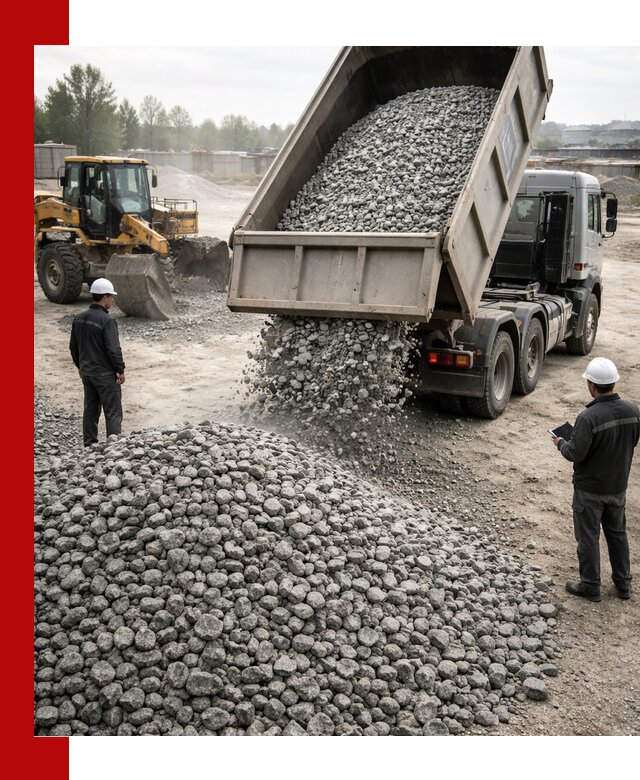 Доставка гранитного щебня фракции 20-40 в Балашихе