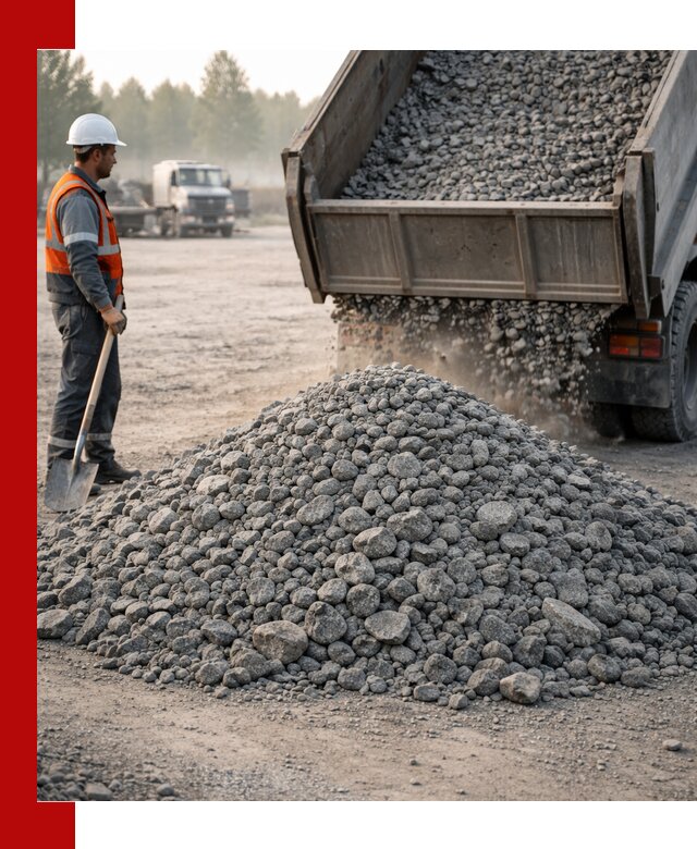 Гранитный щебень фракции 100–201 для строительства в Балашихе