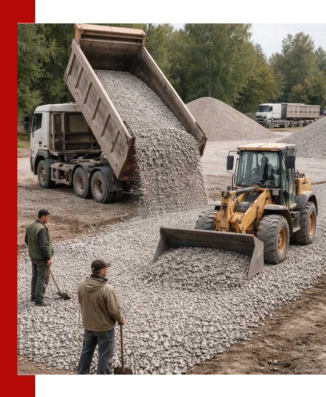 Купить гравийный щебень фракция 20-40 в Балашихе с доставкой