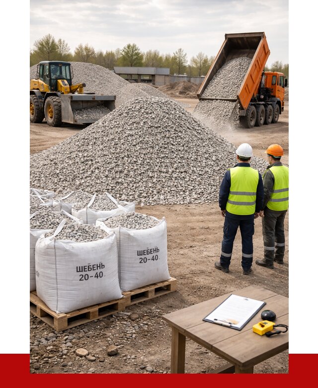 Известняковый щебень 20-40 в Балашихе от 2153 р. ПРОНЕРУДБлш