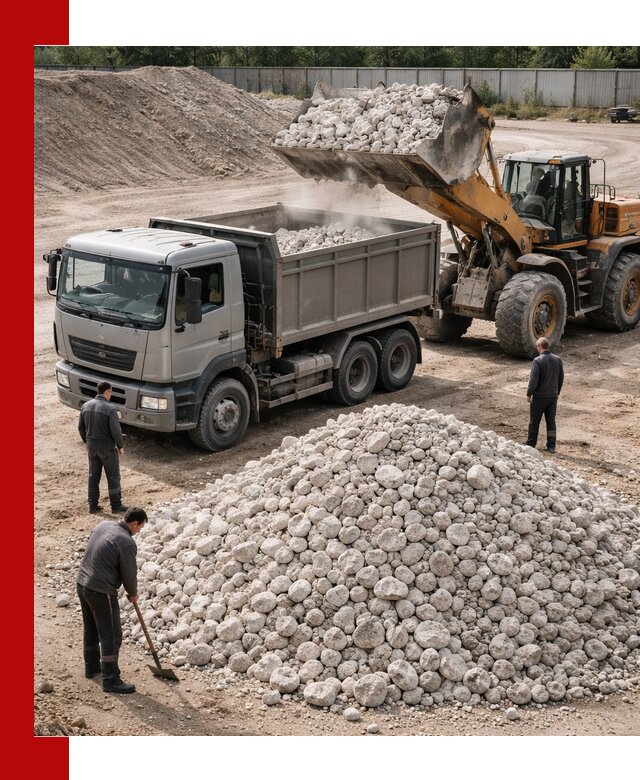 Известняковый щебень фракция 70–150 с доставкой в Балашихе