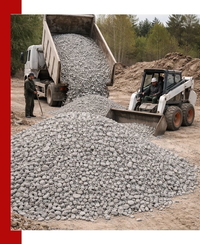 Доставка доломитового щебня в Балашихе напрямую от карьера