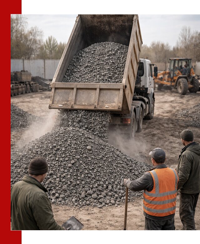 Доставка шлакового щебня в удобные сроки по выгодной цене в Балашихе
