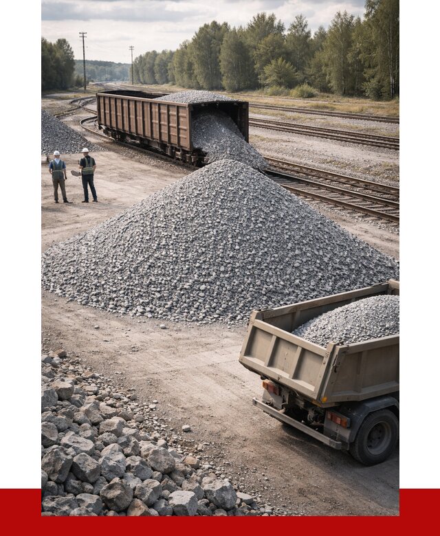 Железнодорожный щебень 20-60 в Балашихе от 1743 р. | ПРОНЕРУДБлш