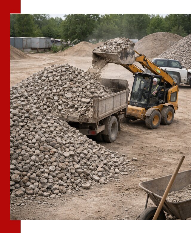 Доставка вторичного щебня в Балашихе для строительных работ