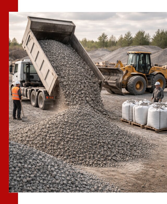 Бетонный щебень фракция 5–20 с доставкой в Балашихе