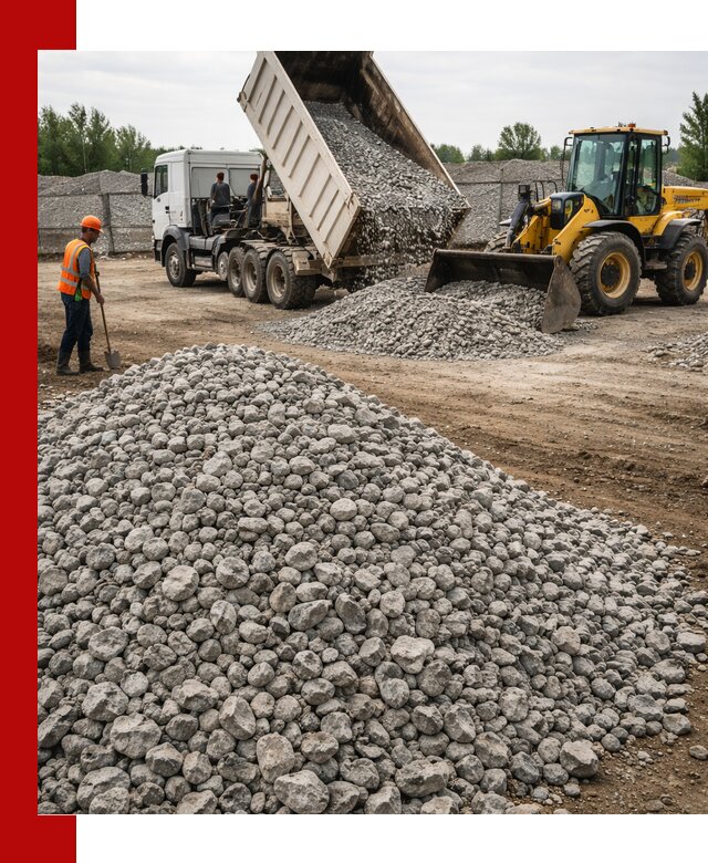 Доставка бетонного щебня фракции 40-70 в Балашихе