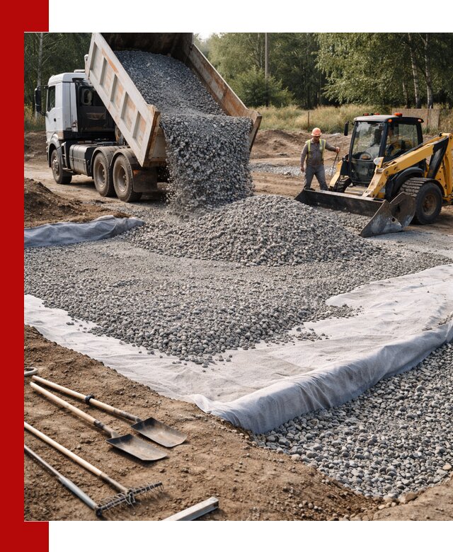 Щебень для фундамента с доставкой в Балашихе