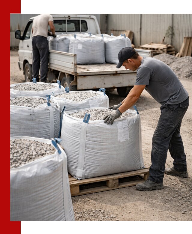 Доставка щебня в мешках по выгодным ценам в Балашихе