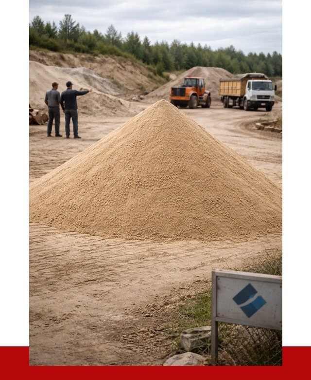 Карьерный песок навалом в Балашихе от 1846 р. | ПРОНЕРУДБлш