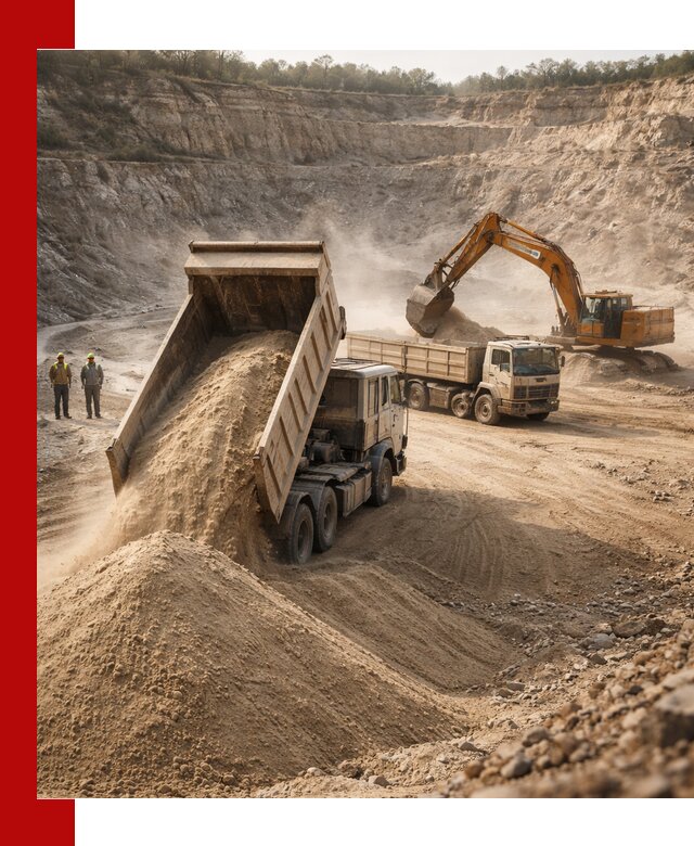 Карьерный песок навалом с доставкой в Балашихе