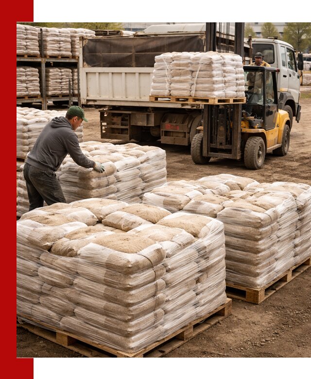 Карьерный песок в мешках с доставкой в Балашихе