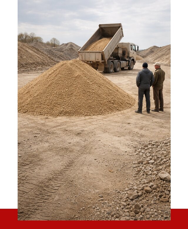 Карьерный песок крупнозернистый в Балашихе от 8715 р | ПРОНЕРУДБлш