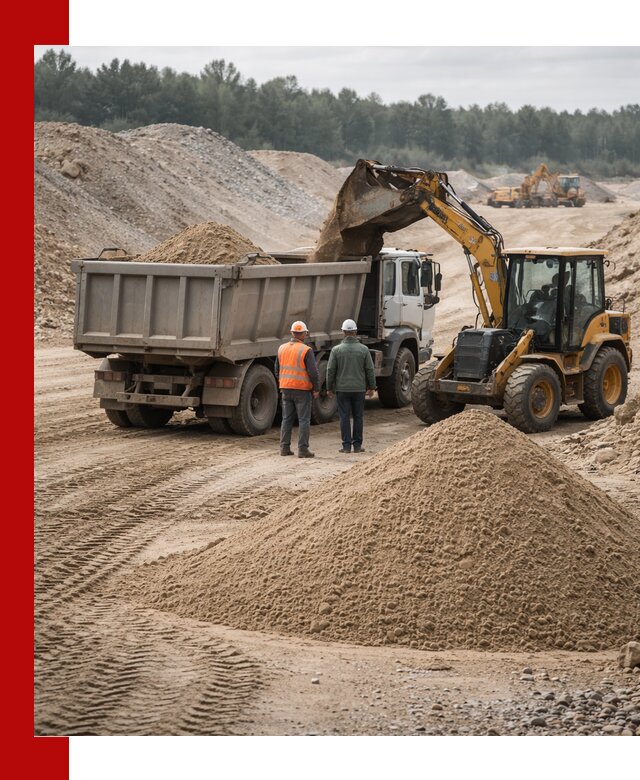 Карьерный среднезернистый песок с доставкой в Балашихе