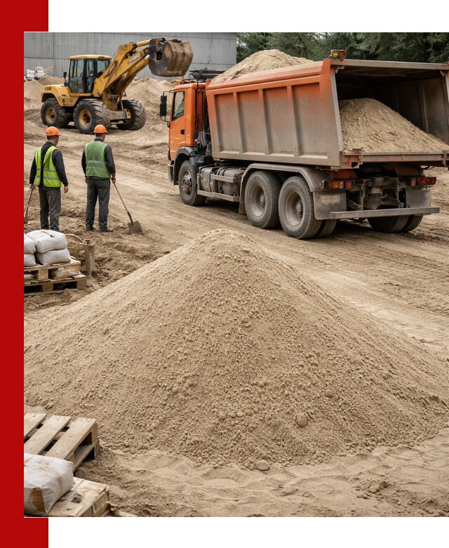 Доставка и продажа мытого речного песка в Балашихе