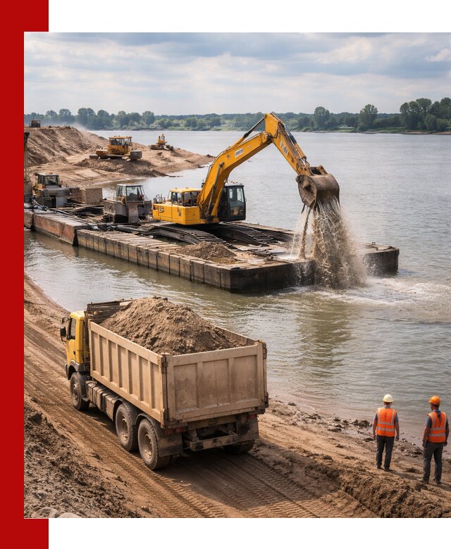 Намывной песок с доставкой в Балашихе оптом и в розницу