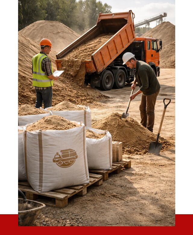 Строительный песок в Балашихе от 2256 р. с доставкой, ПРОНЕРУДБлш