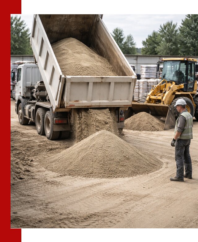 Поставка и доставка песка для бетона в Балашихе