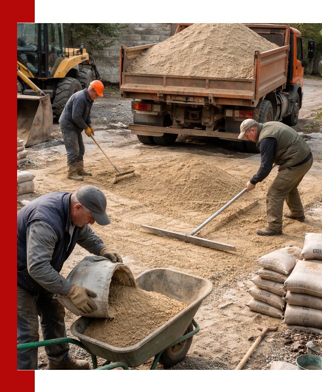 Поставка песка для стяжки в Балашихе с быстрой доставкой