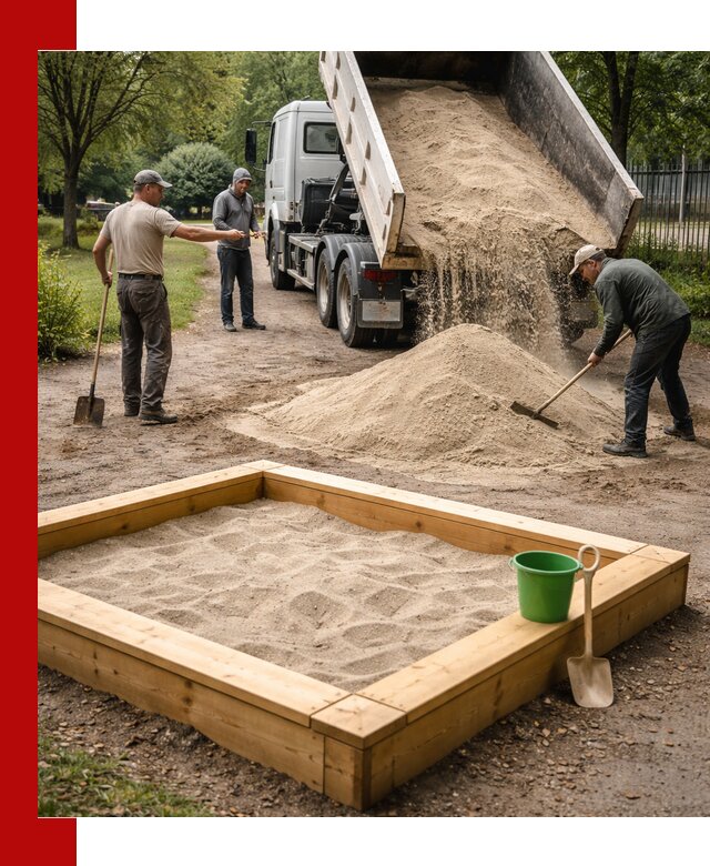 Песок для песочницы с доставкой в Балашихе недорого и чистый