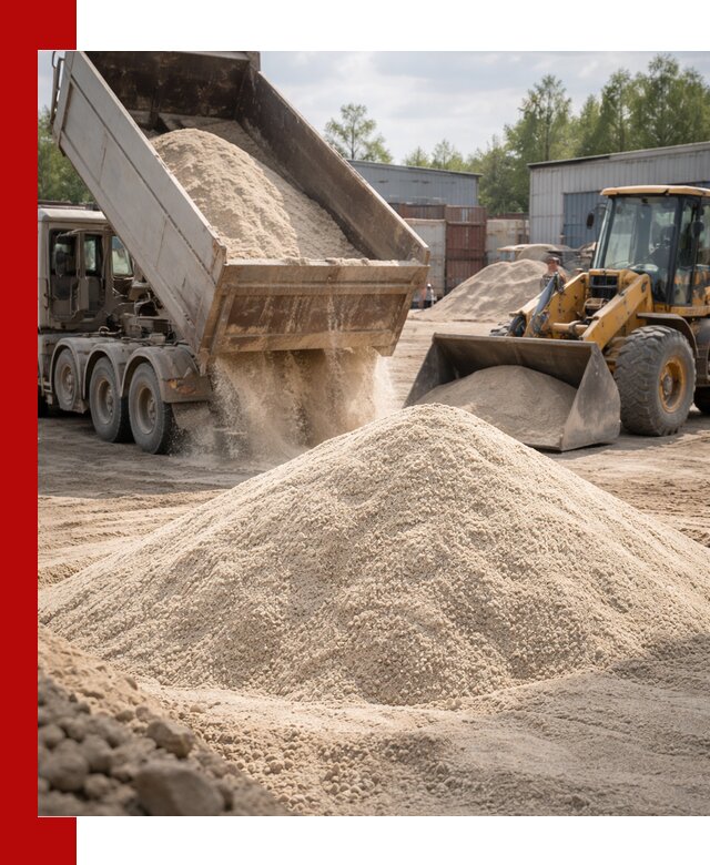 Кварцевый песок с доставкой в Балашихе для строительных работ