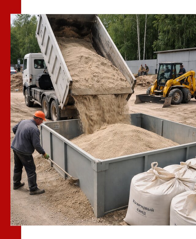 Кварцевый песок для фильтра в Балашихе — доставка и качество