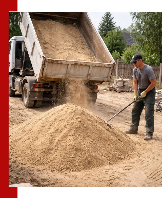 Доставка сухого песка самосвалами в Балашихе