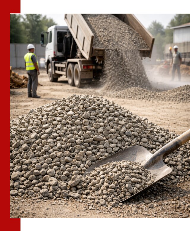 Доставка гравия фракции 20-40 в Балашихе с самосвалами