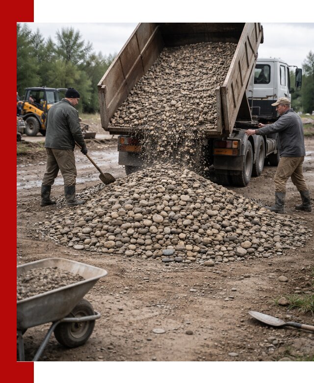 Доставка гальки речной оптом и в розницу в Балашихе