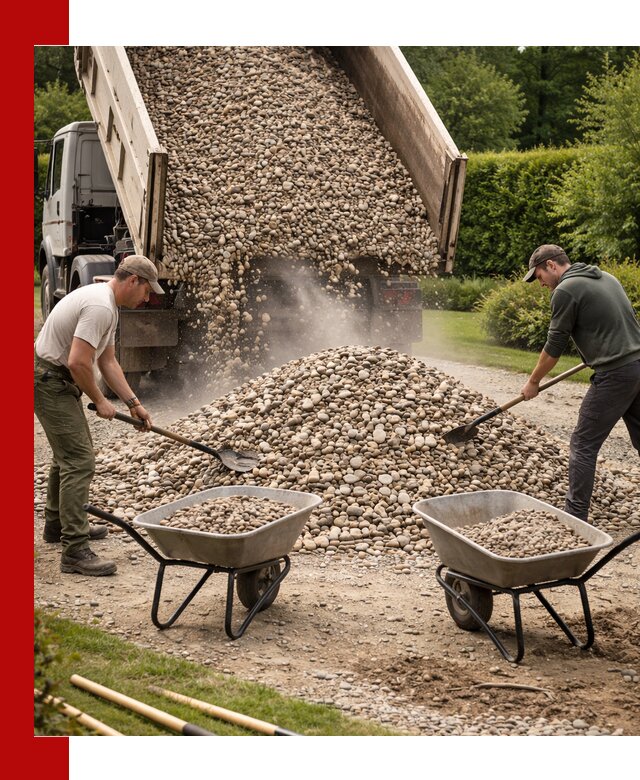 Доставка и продажа декоративной гальки в Балашихе