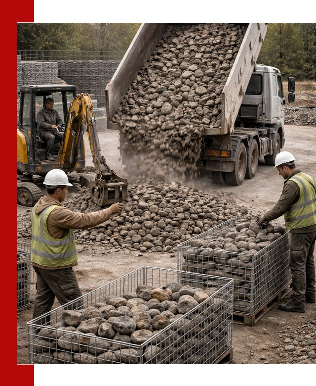 Камень для габионов фракция 100–201 в Балашихе