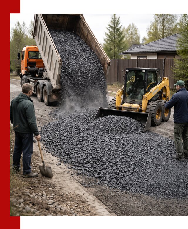 Крошка габбро с доставкой в Балашихе для строительных работ