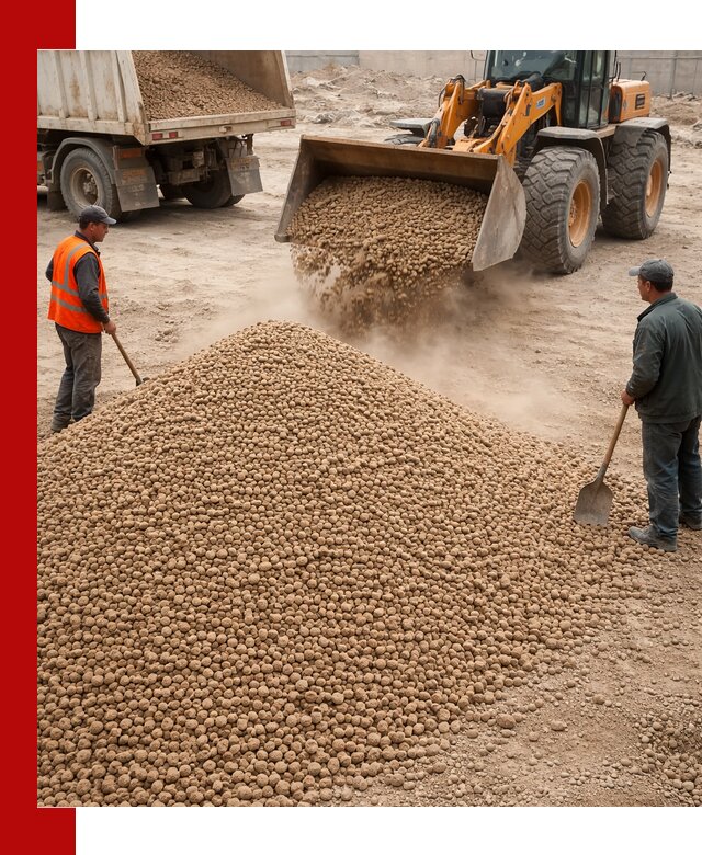 Керамзит фракция 10-20 с доставкой в Балашихе