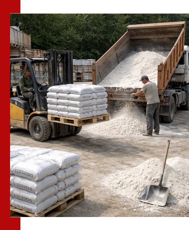 Доставка строительной извести оптом и в розницу в Балашихе