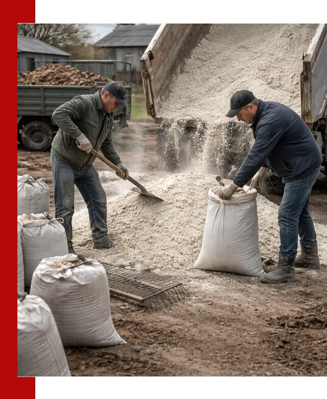 Доставка извести пушонки в Балашихе оптом и мелким оптом