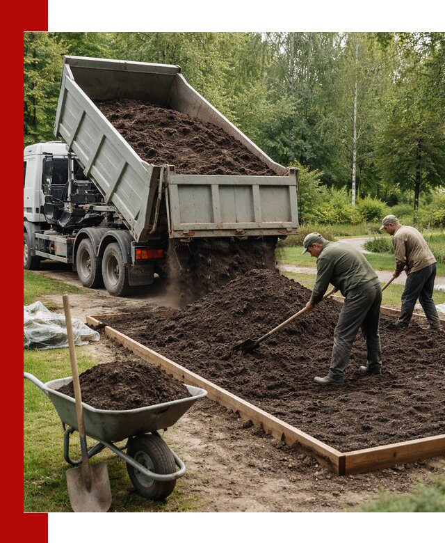 Доставка грунта для озеленения и благоустройства в Балашихе