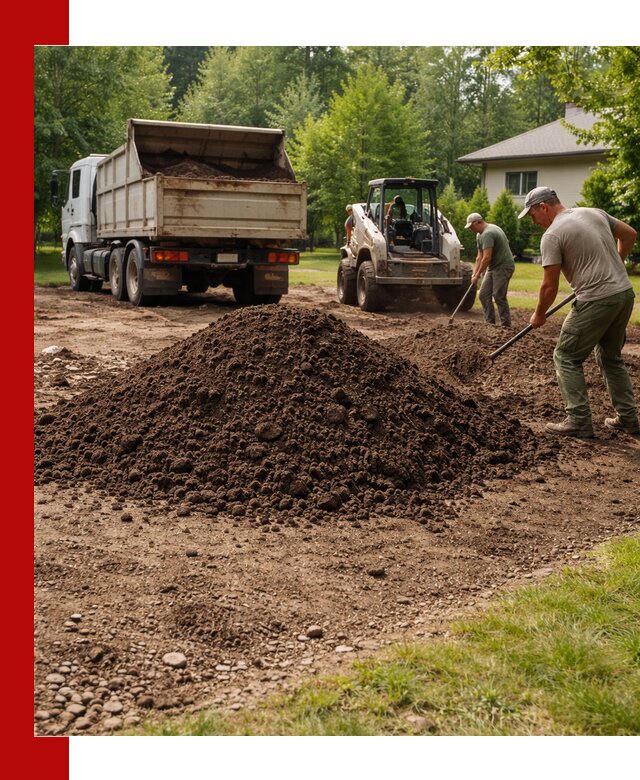 Доставка и укладка грунта для газона в Балашихе