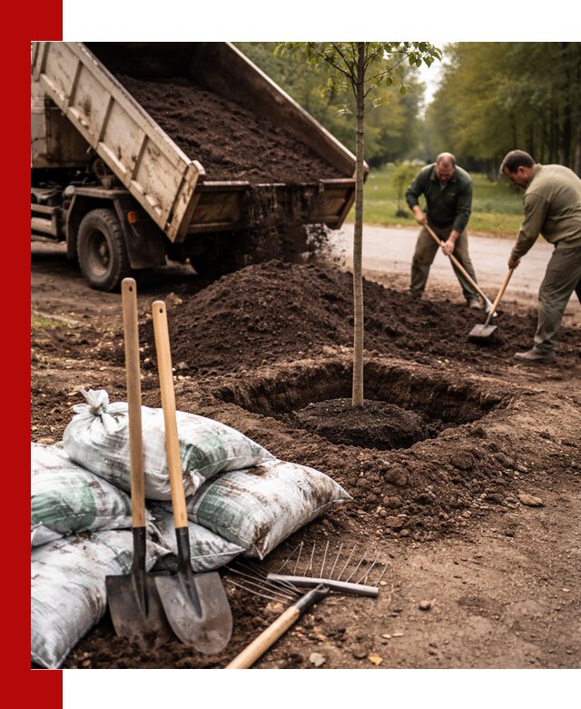 Грунт для посадки деревьев в Балашихе — доставка и подготовка почвы