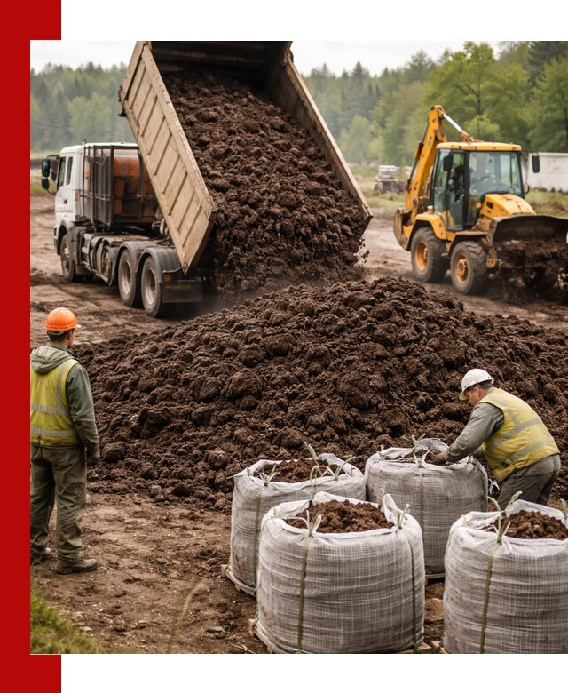 Доставка нейтрального торфа в Балашихе оптом и в розницу