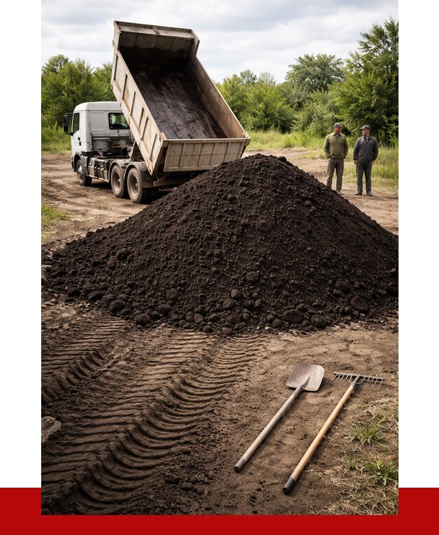 Купить чернозем навалом в Балашихе от 1230 р. за куб | ПРОНЕРУДБлш