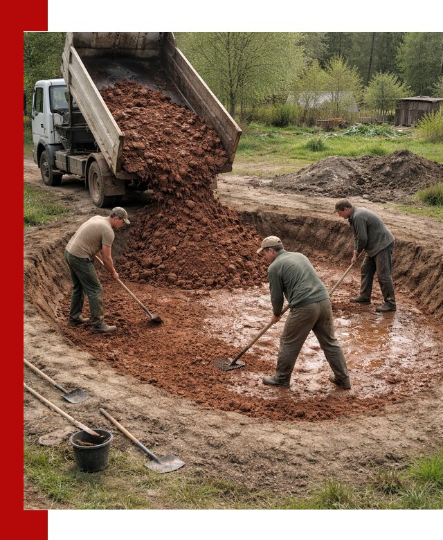 Купить качественную глину для пруда в Балашихе