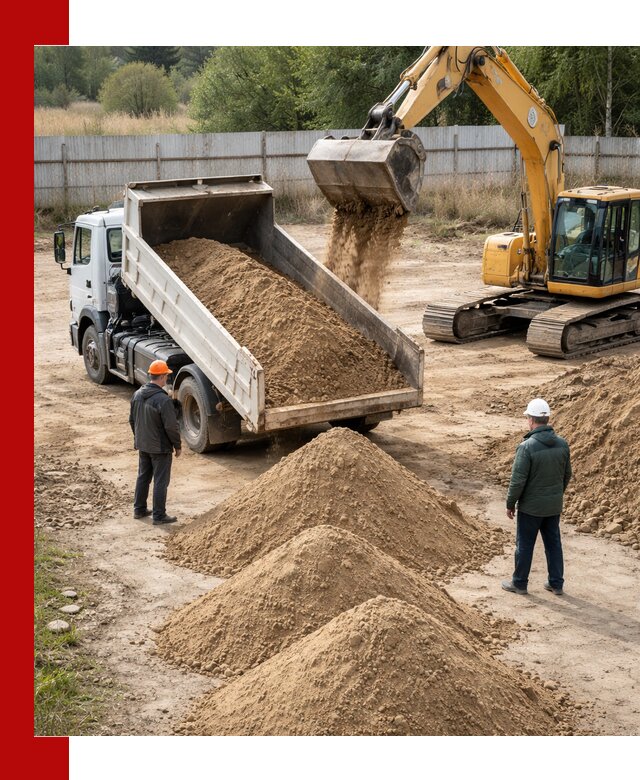 Доставка супеси вагонными и автопартиями в Балашихе