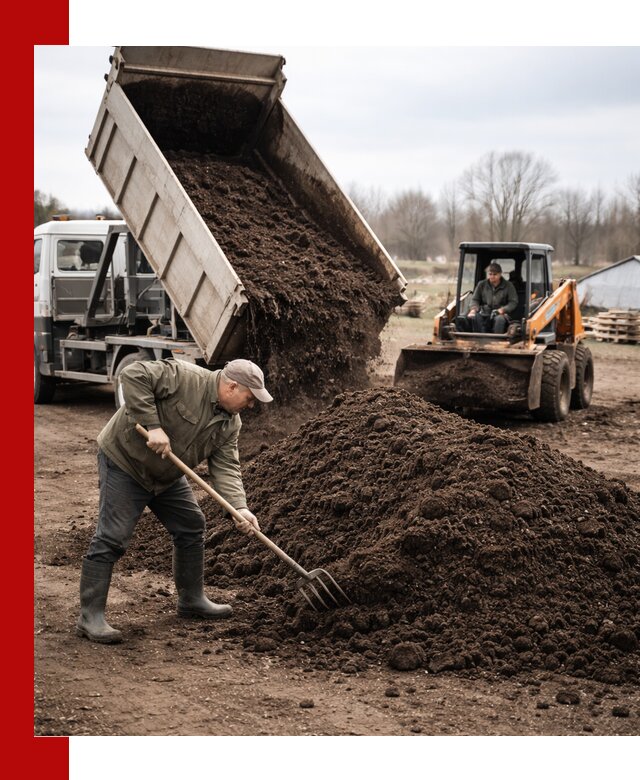 Доставка и продажа перегноя в Балашихе быстро и дешево