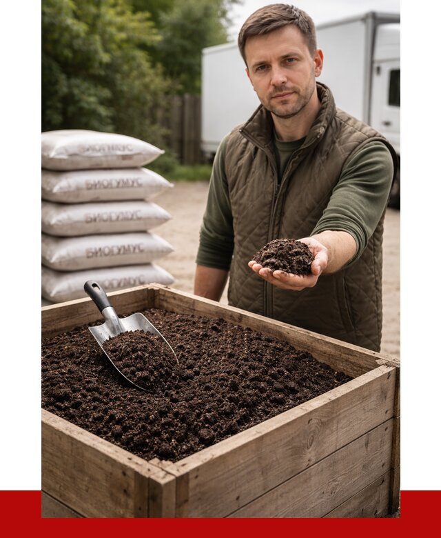 Купить биогумус в Балашихе с доставкой от 8715 р. за куб | ПРОНЕРУДБлш