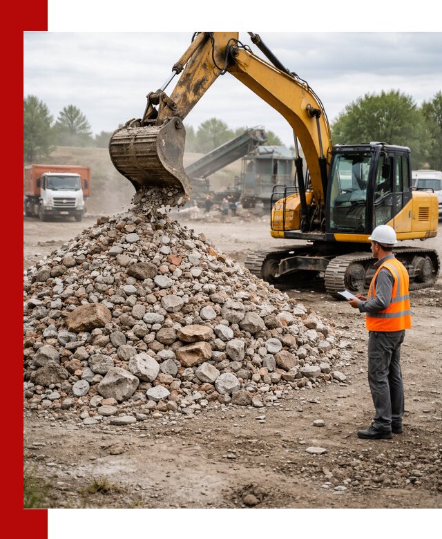 Доставка и вывоз строительного боя в Балашихе