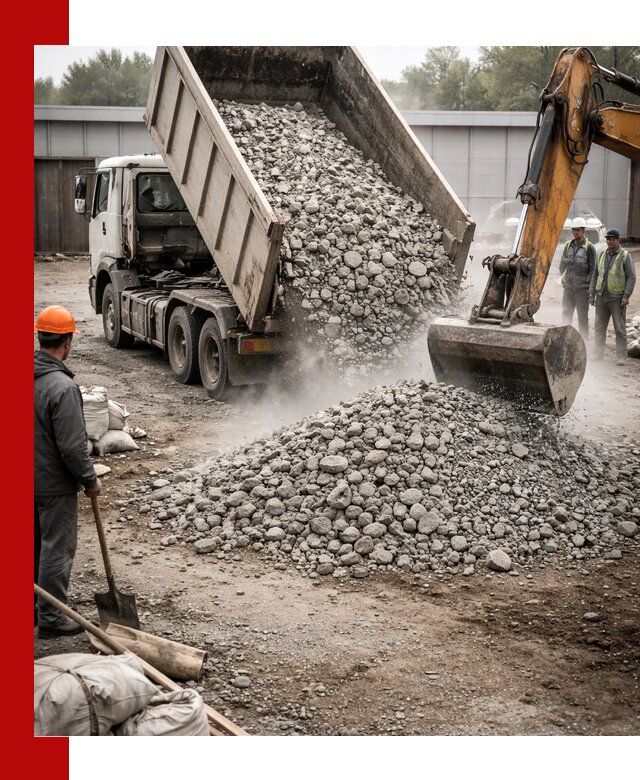 Доставка дробленого бетона в Балашихе оптом и в розницу
