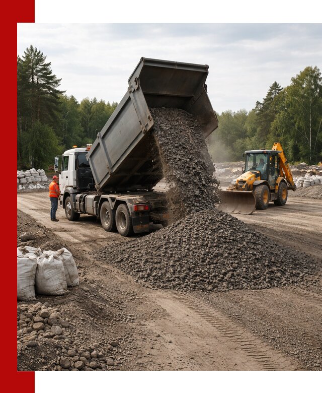 Доставка дробленого асфальта в Балашихе для дорожных работ