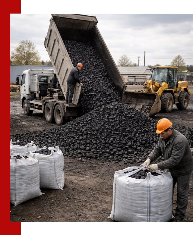 Доставка каменного угля в Балашихе оптом и в розницу