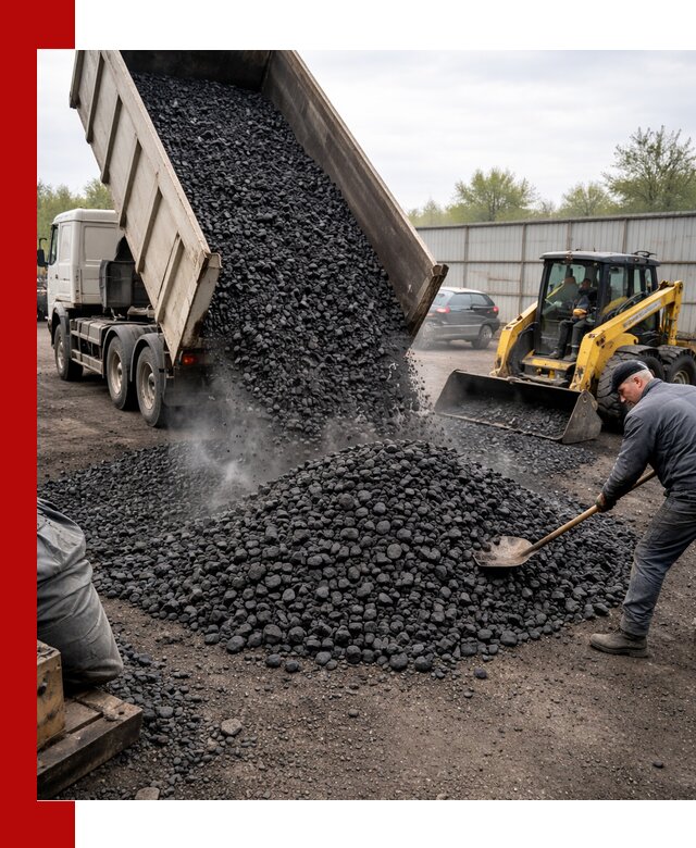 Доставка угля орех в Балашихе оптом и в розницу