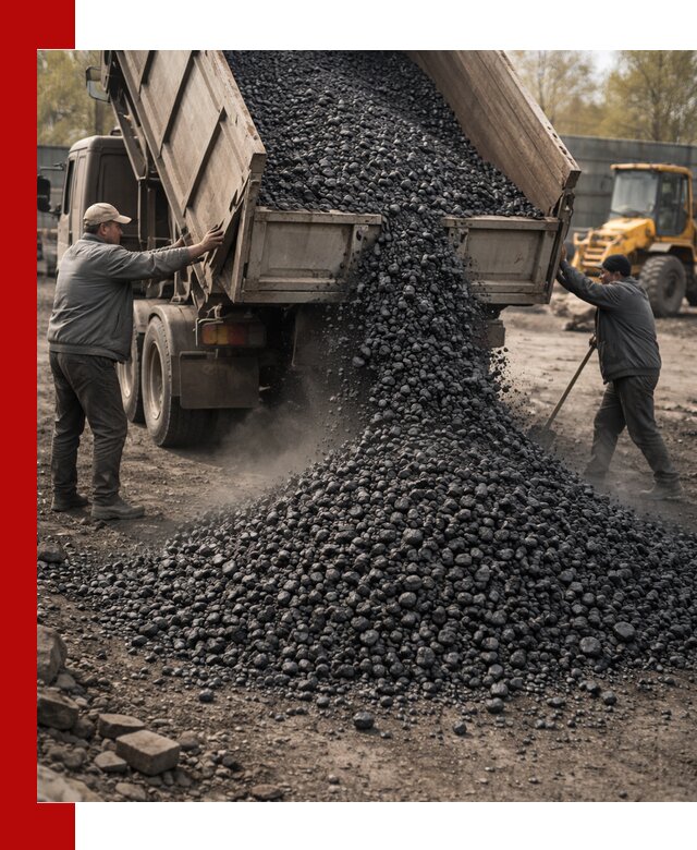 Доставка угля семечка самосвалами в Балашихе